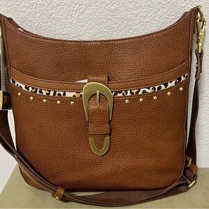 Brahmin Leia Tobacco Cherrywood Shoulder Tote